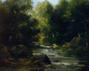 River Landscape - 古斯塔夫·库尔贝